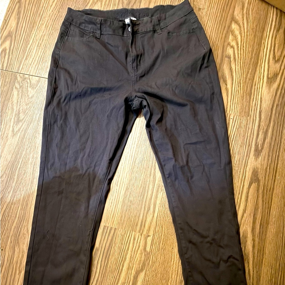 15/16-Y&F Chocolate Brown Skinny Jeans